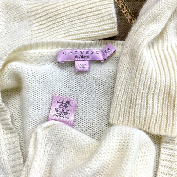 Calypso St Barth Sweater Cashmere Ivory (XS) - Picture 4 of 8